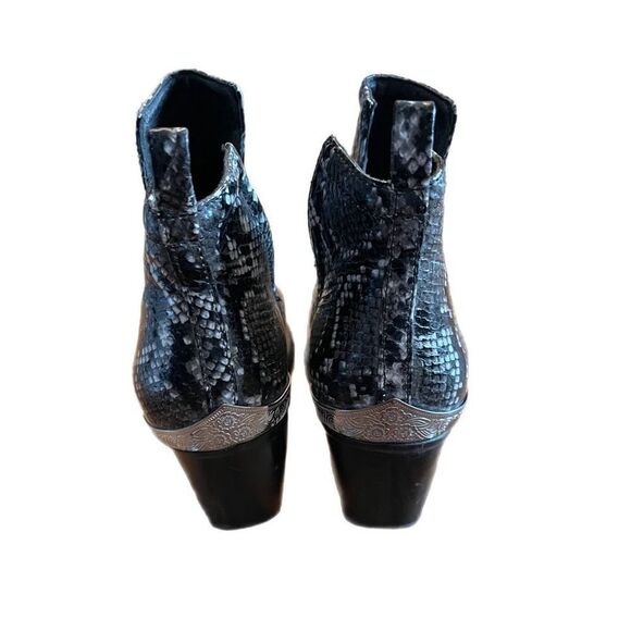 Jeffrey Campbell Cromwell Black Snake Ankle Boot - Picture 3 of 5